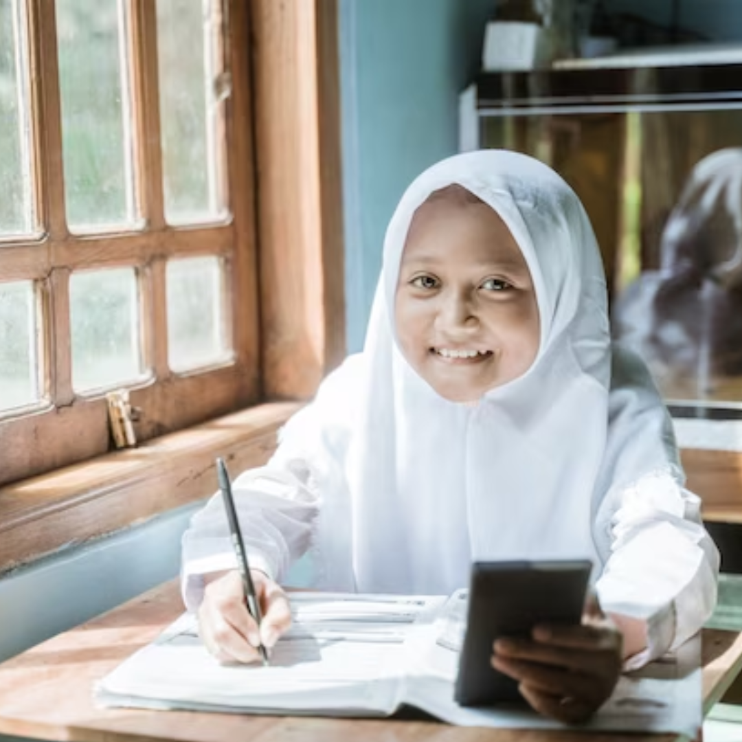 Murid sedang belajar